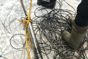 Раменский район, извлечение застрявшего насоса